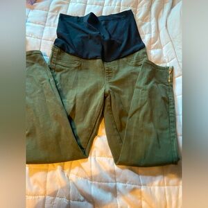 Olive green maturity jeans